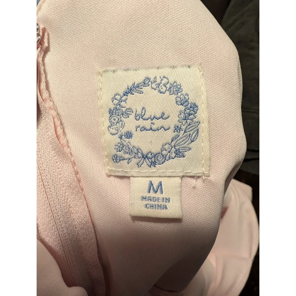 Francesca's Blue Rain Baby‎ Pink Romper sz M - Picture 5 of 6